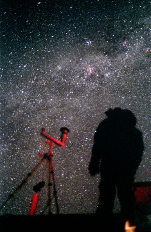 Antartica Sky Glacio Shelter After Dark